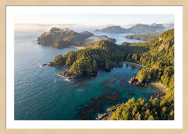 Haida Gwaii Coastline From Above