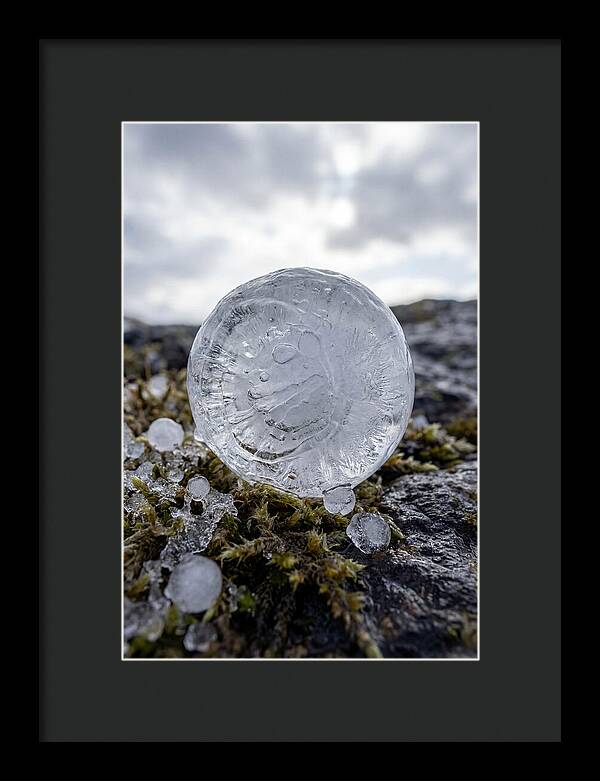 Hailstones On Mossy Rock