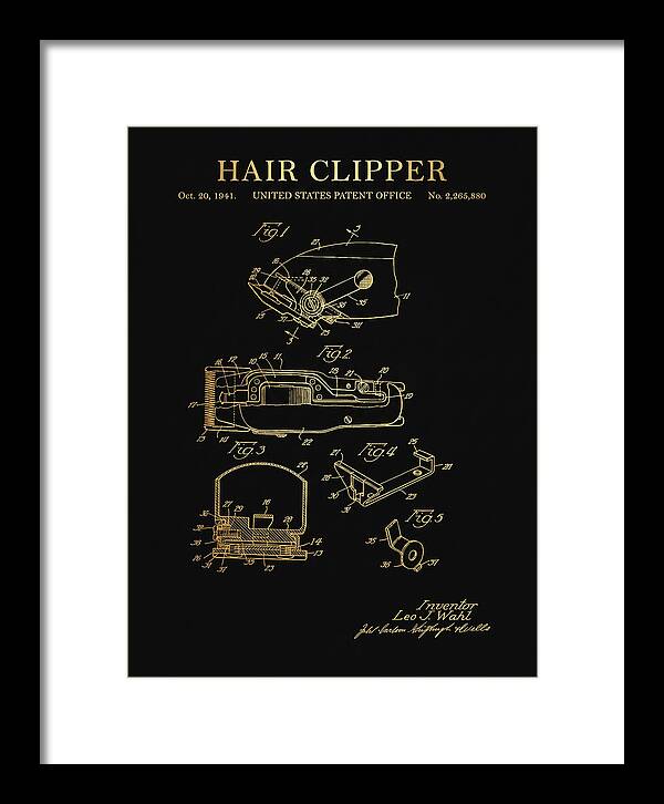 Hair Clipper Gold Patent Us2265880a