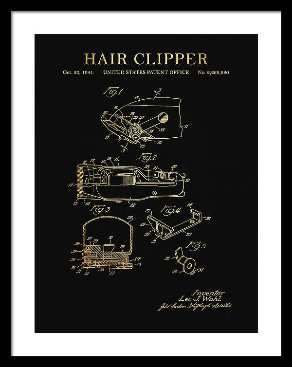 Hair Clipper Gold Patent Us2265880a