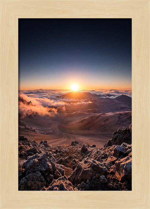 Haleakala Sunrise Over Clouds