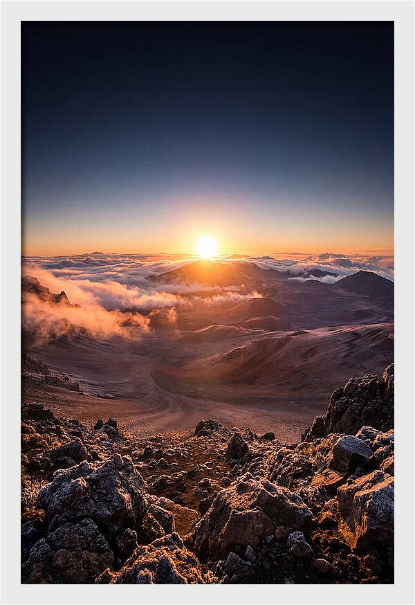 Haleakala Sunrise Over Clouds
