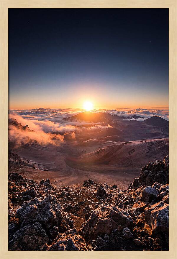 Haleakala Sunrise Over Clouds