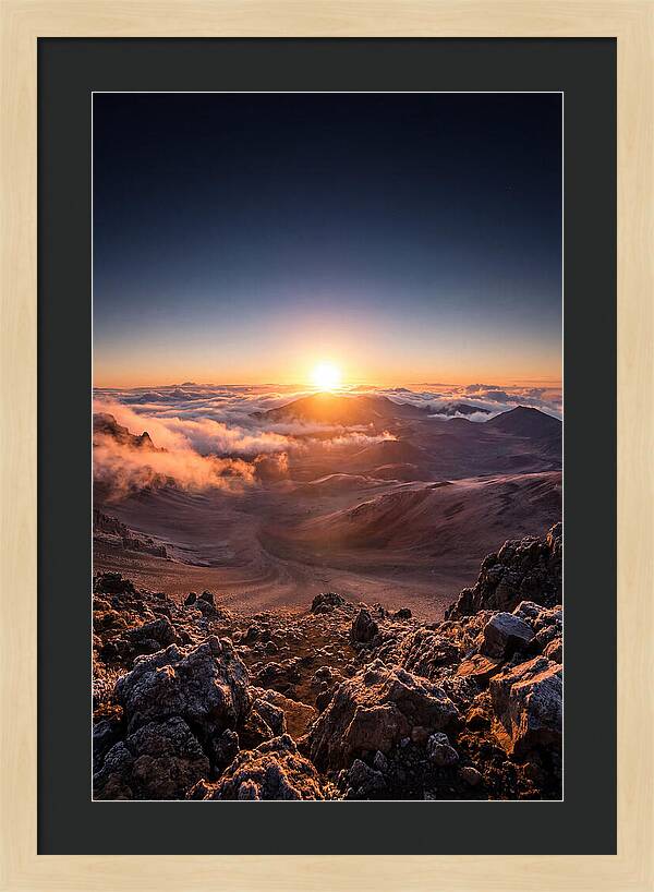 Haleakala Sunrise Over Clouds