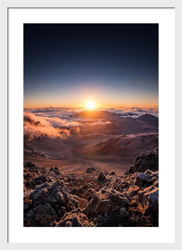Haleakala Sunrise Over Clouds