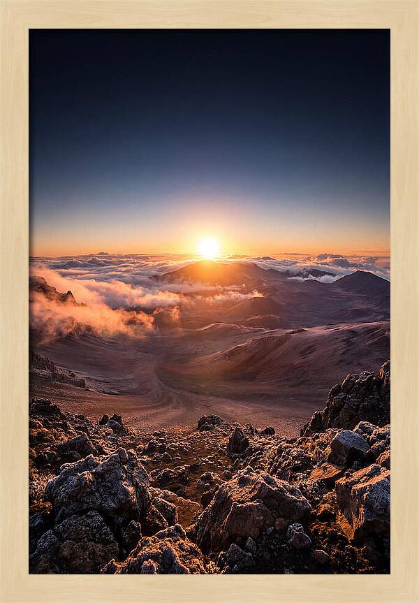 Haleakala Sunrise Over Clouds
