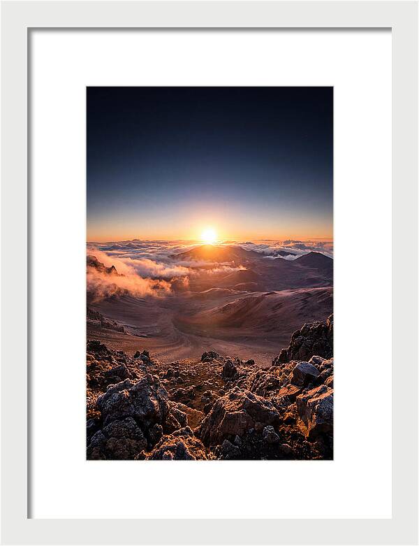 Haleakala Sunrise Over Clouds