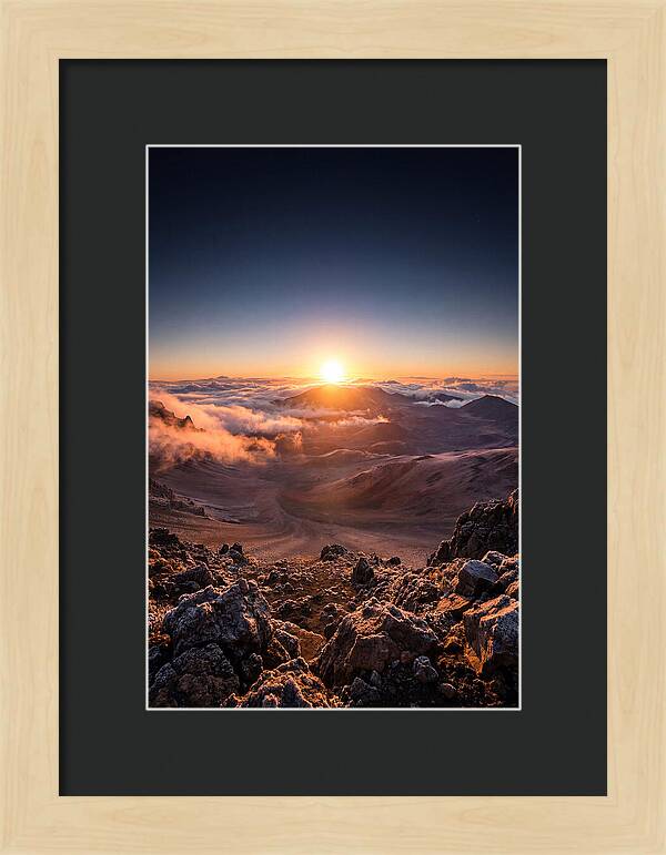 Haleakala Sunrise Over Clouds