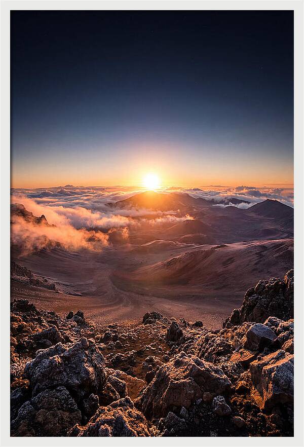 Haleakala Sunrise Over Clouds