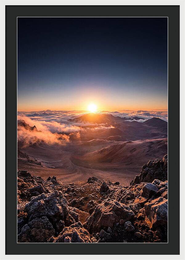 Haleakala Sunrise Over Clouds
