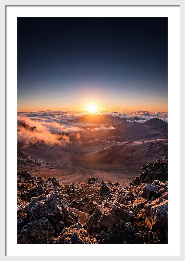 Haleakala Sunrise Over Clouds