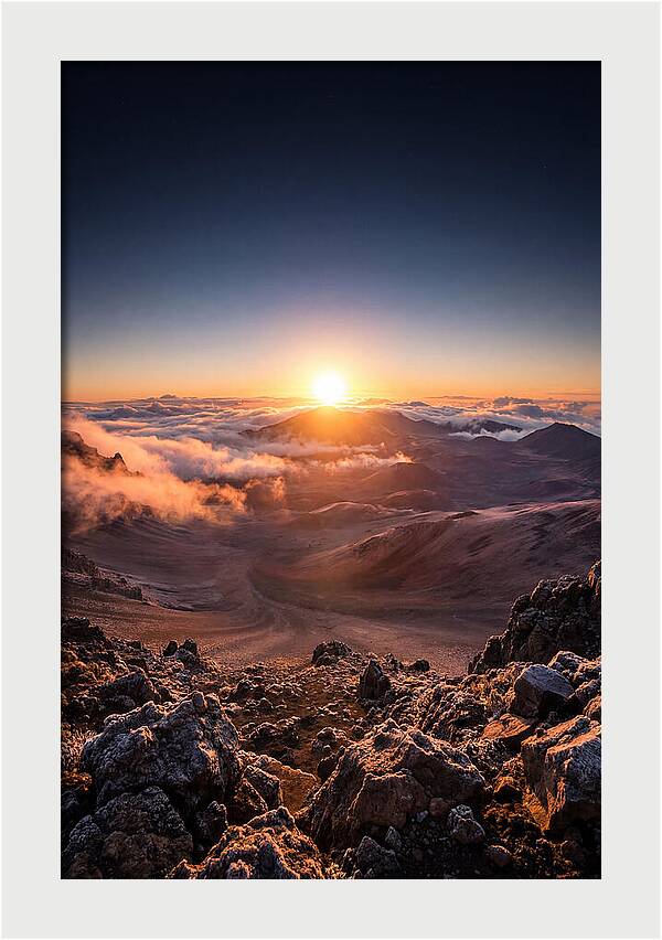 Haleakala Sunrise Over Clouds