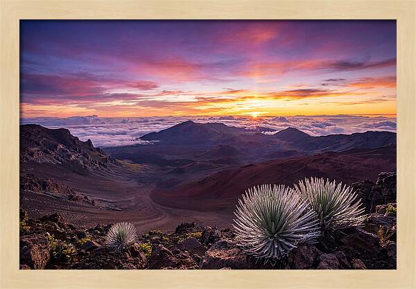 Haleakala Sunrise Over Crater