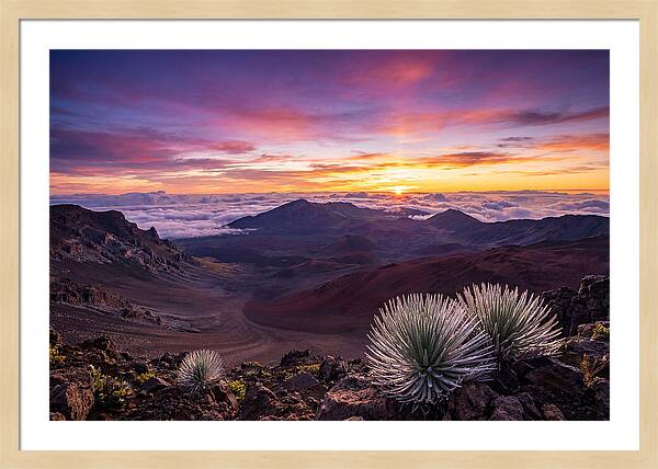 Haleakala Sunrise Over Crater
