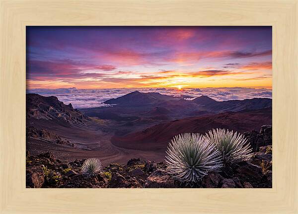 Haleakala Sunrise Over Crater
