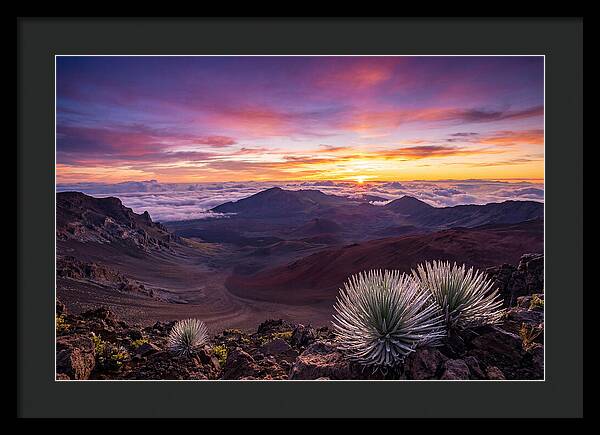Haleakala Sunrise Over Crater