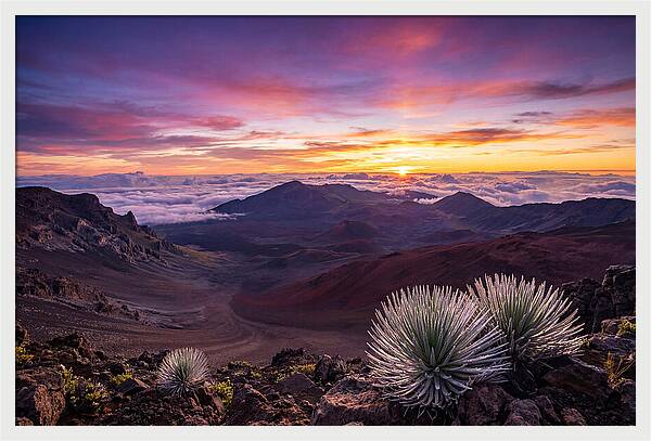 Haleakala Sunrise Over Crater