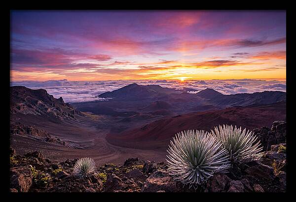 Haleakala Sunrise Over Crater