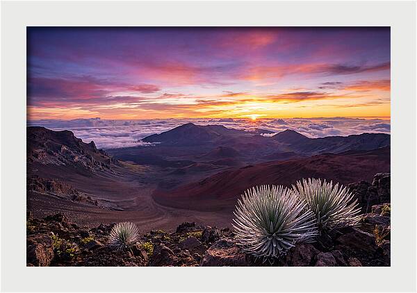 Haleakala Sunrise Over Crater