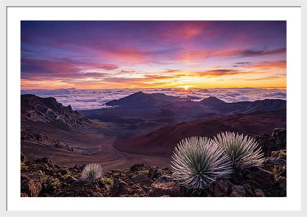 Haleakala Sunrise Over Crater