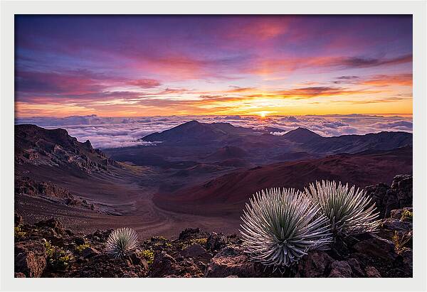 Haleakala Sunrise Over Crater
