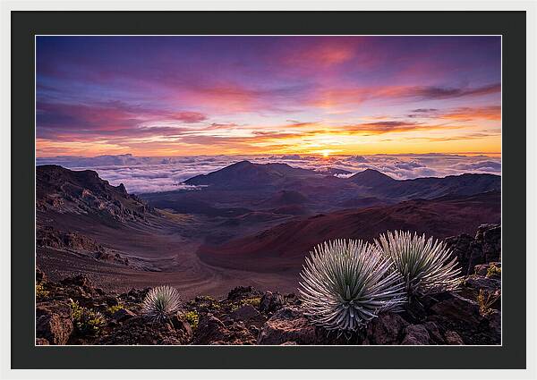 Haleakala Sunrise Over Crater