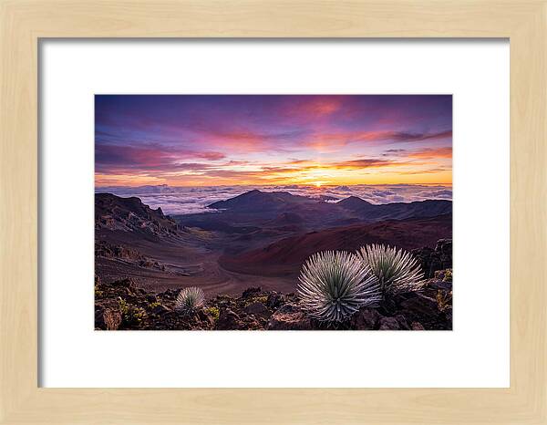 Haleakala Sunrise Over Crater