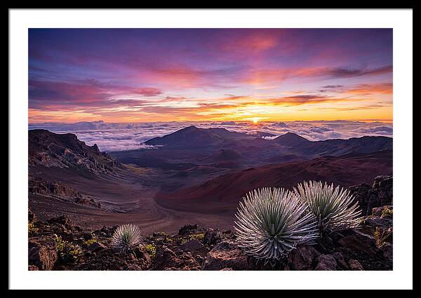 Haleakala Sunrise Over Crater