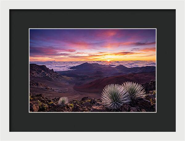 Haleakala Sunrise Over Crater