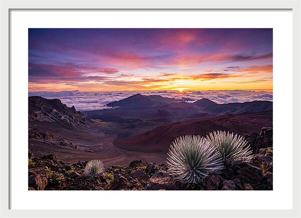 Haleakala Sunrise Over Crater