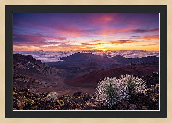 Haleakala Sunrise Over Crater