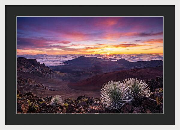 Haleakala Sunrise Over Crater