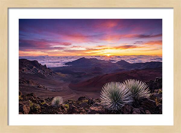 Haleakala Sunrise Over Crater