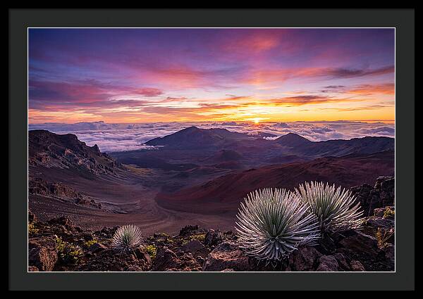 Haleakala Sunrise Over Crater