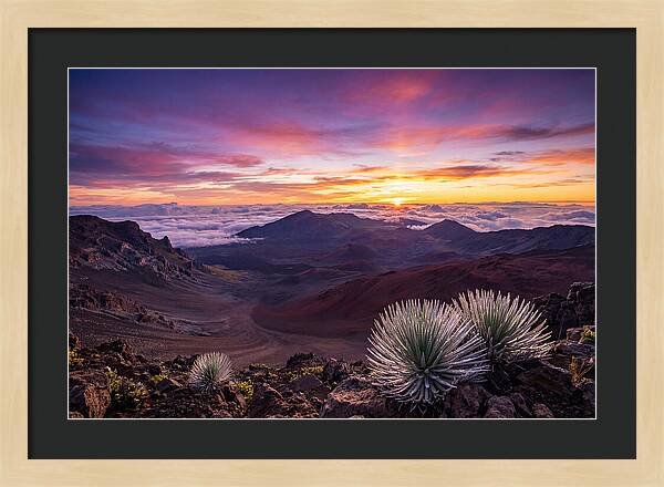 Haleakala Sunrise Over Crater