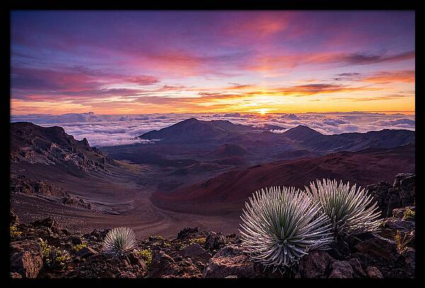 Haleakala Sunrise Over Crater