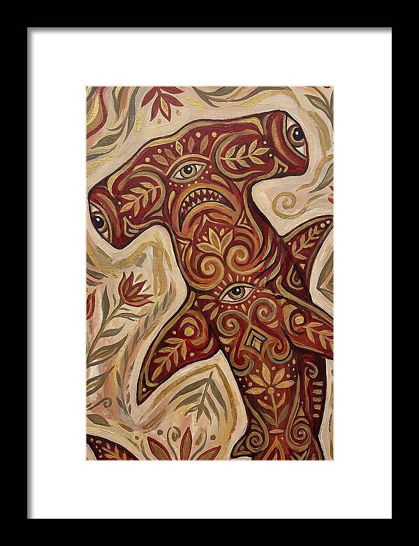 Hammerhead Shark Folk Art