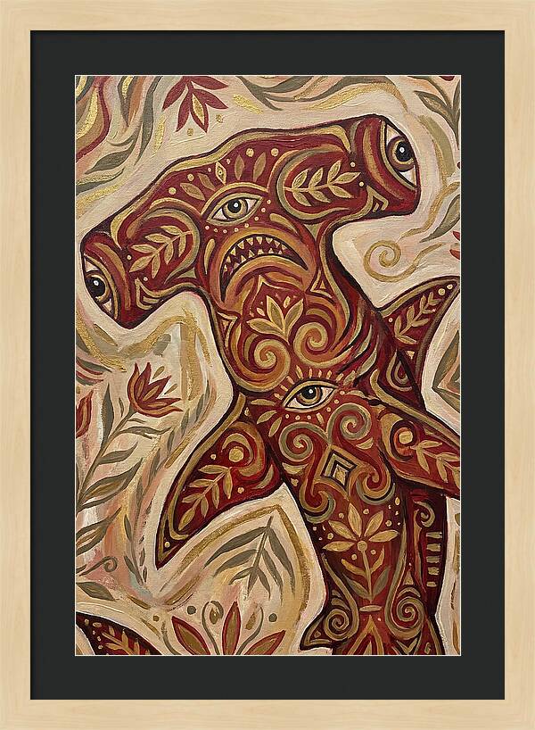 Hammerhead Shark Folk Art