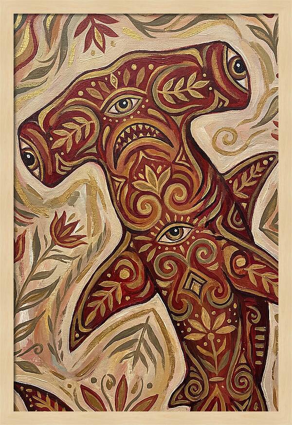 Hammerhead Shark Folk Art