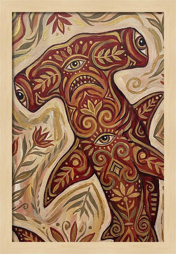 Hammerhead Shark Folk Art