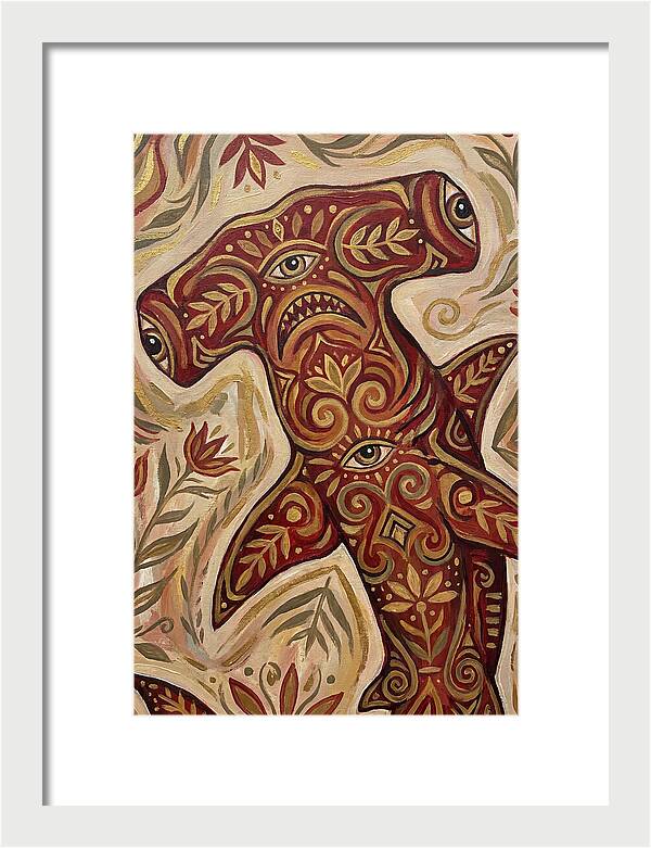 Hammerhead Shark Folk Art