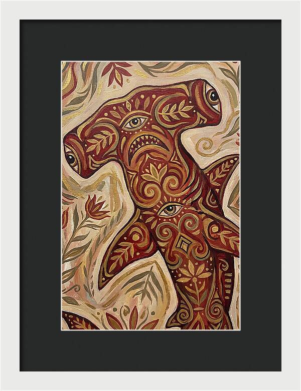 Hammerhead Shark Folk Art