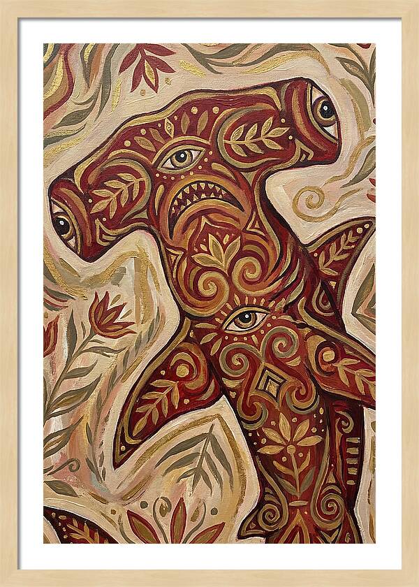 Hammerhead Shark Folk Art