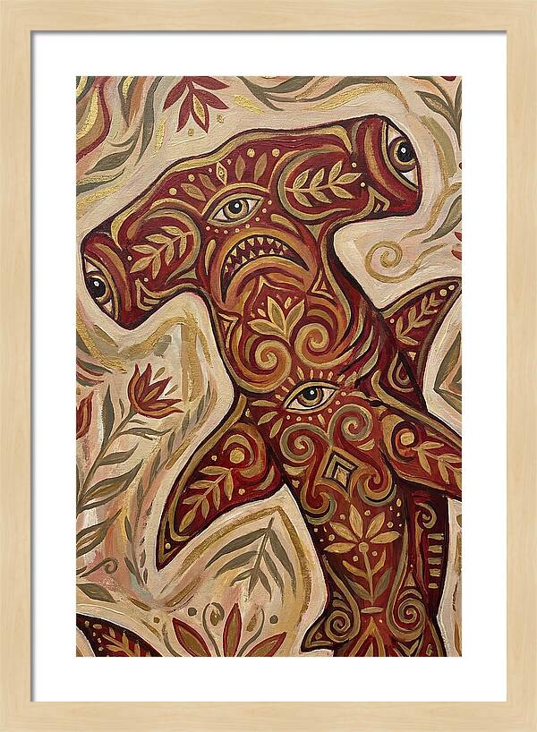 Hammerhead Shark Folk Art