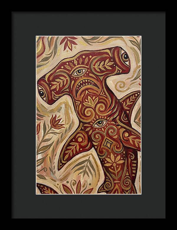 Hammerhead Shark Folk Art