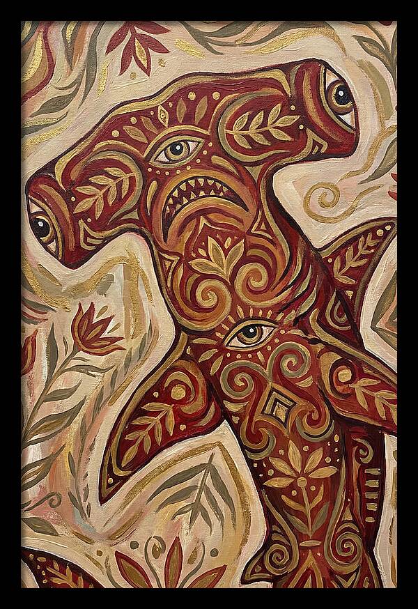 Hammerhead Shark Folk Art