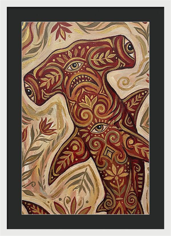 Hammerhead Shark Folk Art
