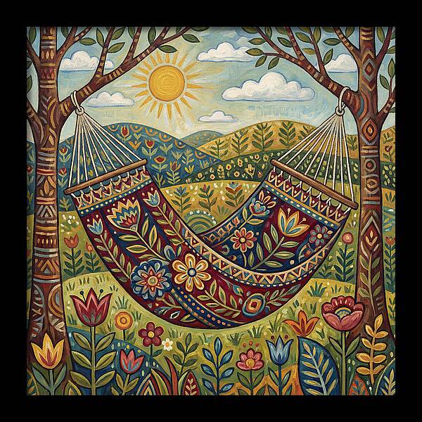 Hammock Among Vibrant Nature