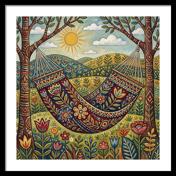 Hammock Among Vibrant Nature