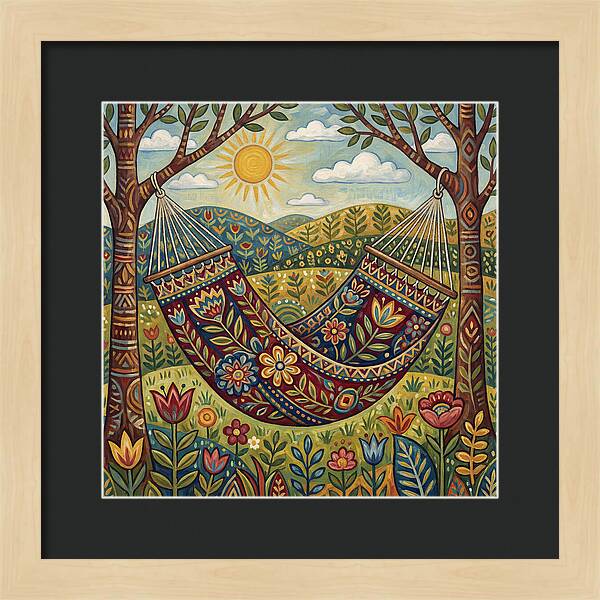 Hammock Among Vibrant Nature